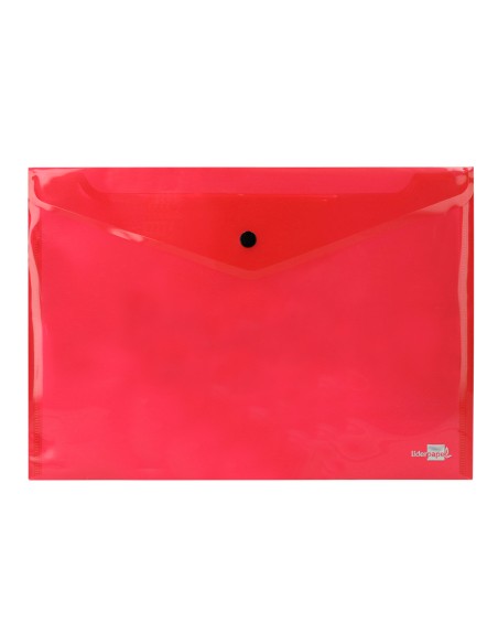 Carpeta liderpapel dossier broche transparente din a4 colores surtidos paquete de 5 retractilado