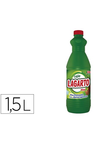 Lejia con detergente lagarto pino botella de 15 l