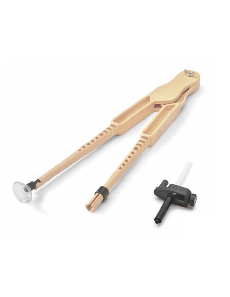 Compas para encerado faibo de plastico imitacion madera con adaptador 42 cm Compas para encerado faibo de plastico imitacion madera con adaptador 42 cm
