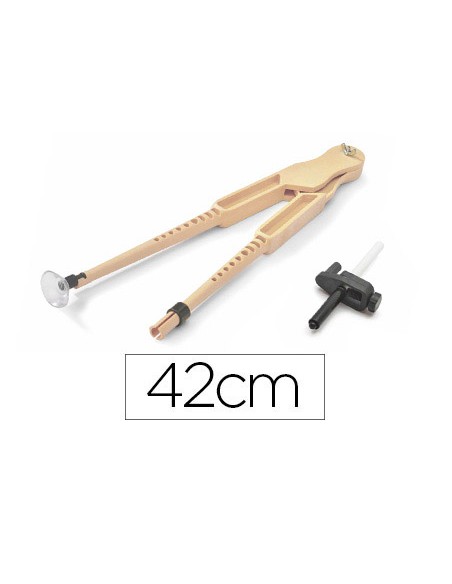 Compas para encerado faibo de plastico imitacion madera con adaptador 42 cm Compas para encerado faibo de plastico imitacion madera con adaptador 42 cm