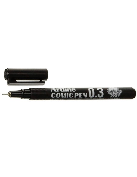 Rotulador artline calibrado micrometrico negro comic pen ek 283 punta poliacetal 03 mm resistente al agua