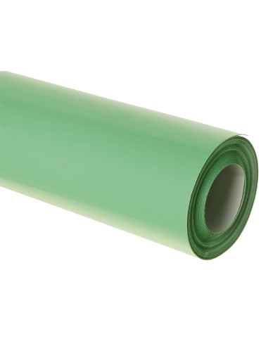 Papel charol verde palido rollo 25 hojas de 50x65 cm