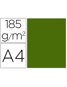 Cartulina guarro verde safari 50x65 cm 185 gr