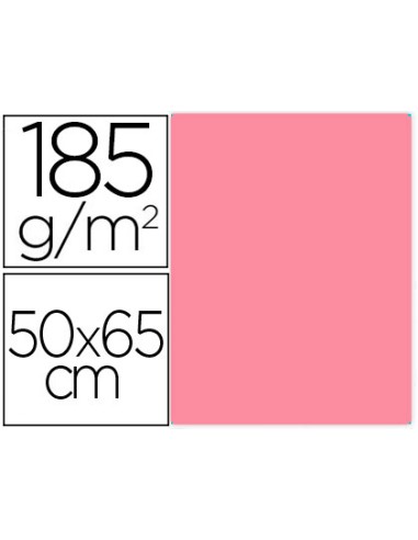 Cartulina guarro rosa chicle 50x65 cm 185 gr