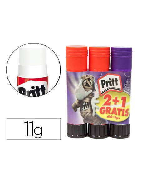 Pegamento pritt en barra 11 gr monsters pack promocional 21 sin cargo