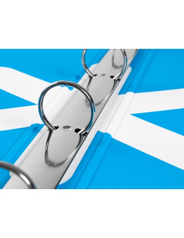 Carpeta antartik a4 forrada 4 anillas 25 mm redondas color rojo