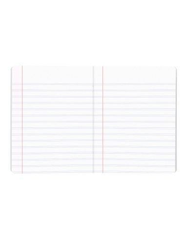 Libreta liderpapel scriptus a5 plus 48 hojas 90g m2 rayado montessori 35mm con margen colores surtidos