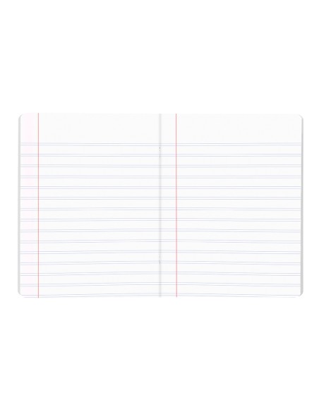 Libreta liderpapel scriptus a5 plus 48 hojas 90g m2 rayado montessori 35mm con margen colores surtidos