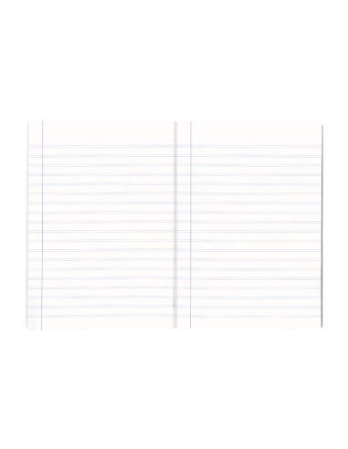 Libreta liderpapel scriptus a4 48 hojas 90g m2 rayado montessori 35mm con margen colores surtidos