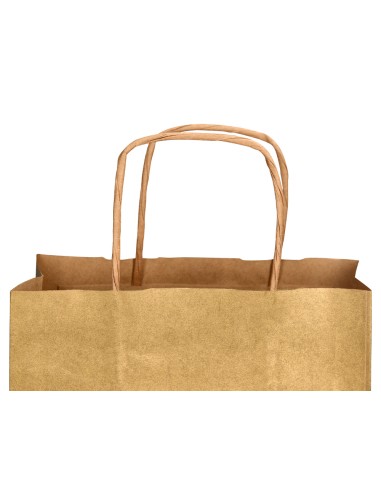 Bolsa kraft q connect oro asa retorcida 270x120x360 mm