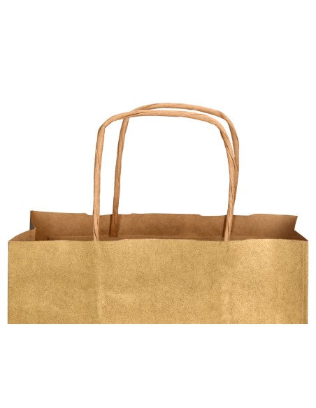 Bolsa kraft q connect oro asa retorcida 270x120x360 mm