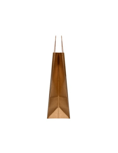 Bolsa kraft q connect natural asa retorcida 270x120x360 mm