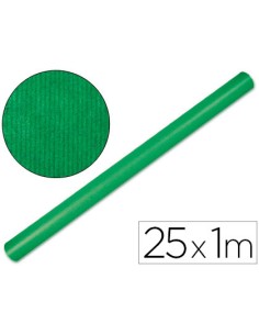 Papel kraft liderpapel verde fuerte rollo 25x1 mt