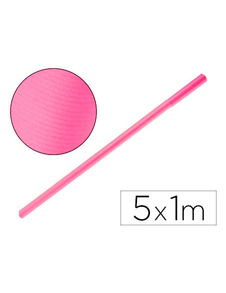 Papel kraft liderpapel rosa rollo 5x1 mt