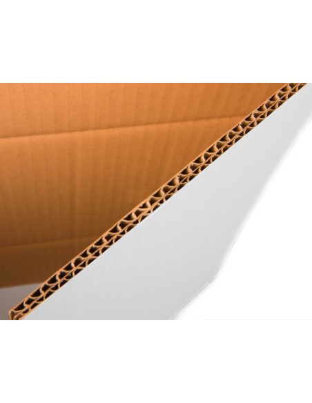 Caja para embalar q connect blanca regulable en altura doble canal 450x280 mm Caja para embalar q connect blanca regulable en altura doble canal 450x280 mm