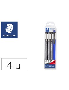 Rotulador staedtler calibrado micrometrico negro bolsa de 3 unidades 02 04 08 mm portaminas 777 regalo