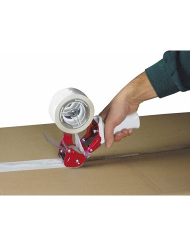 Cinta adhesiva q connect polipropileno blanca 66 mt x 75 mm para embalaje