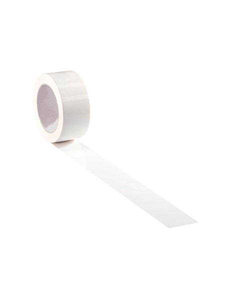 Cinta adhesiva q connect polipropileno blanca 66 mt x 75 mm para embalaje