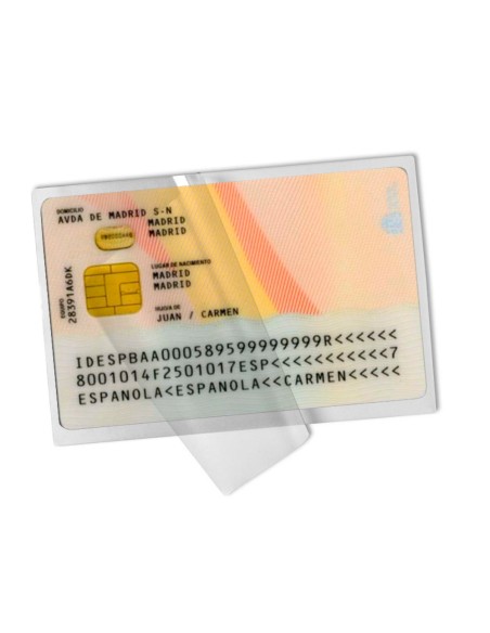 Bolsa de plastificar q connect 110 x 75 mm 125 mc carnet de identidad caja de 100 unidades Bolsa de plastificar q connect 110 x 75 mm 125 mc carnet de identidad caja de 100 unidades