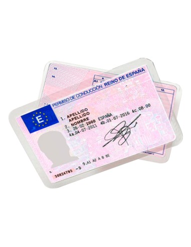 Bolsa de plastificar q connect 110 x 230 mm 125 mc carnet de conducir caja de 100 unidades