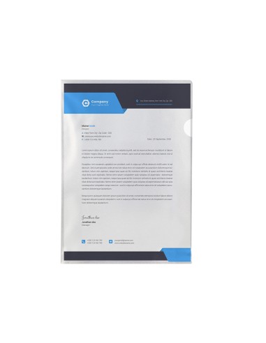 Carpeta dossier unero plastico q connect din a4 120 micras transparente caja de 100 unidades