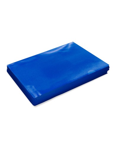 Carpeta dossier unero plastico q connect din a4 120 micras azul caja de 100 unidades