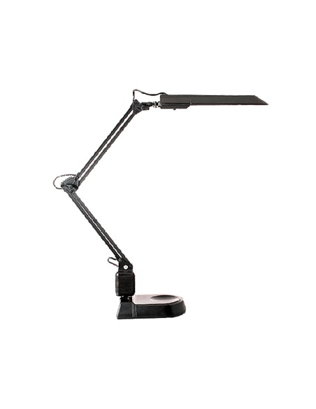 Lampara de oficina archivo 2000 ecostar fluorescente abs y aluminio con base color negro Lampara de oficina archivo 2000 ecostar fluorescente abs y aluminio con base color negro