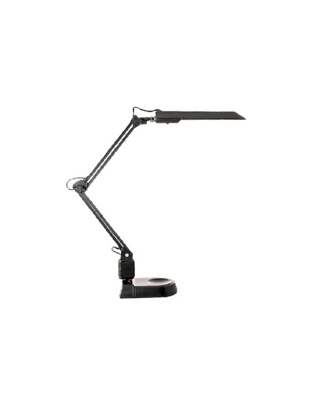 Lampara de oficina archivo 2000 ecostar fluorescente abs y aluminio con base color negro Lampara de oficina archivo 2000 ecostar fluorescente abs y aluminio con base color negro