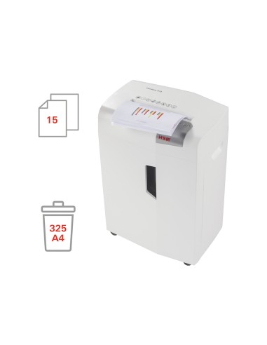 Destructora de documentos hsm shredstar x15 capacidad de corte 15 h en particulas destruyegrapas clips cd y tarjetas