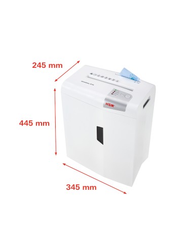 Destructora de documentos hsm shredstar x10 capacidad de corte 10h en particulas destruye grapas clips cd y tarjetas