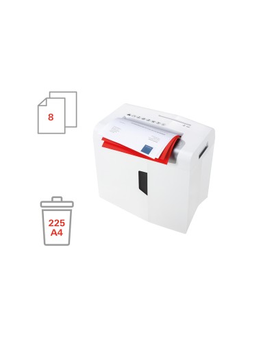 Destructora de documentos hsm shredstar x8 capacidad de corte 8 h en particulas destruye grapas clips cd y tarjetas