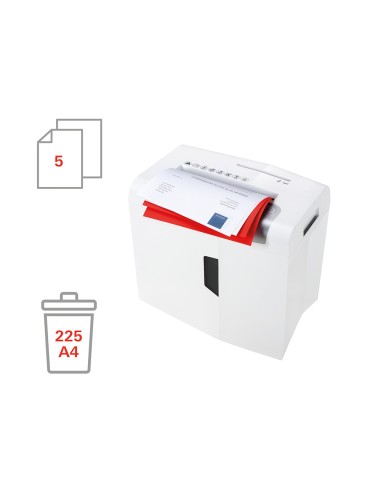 Destructora de documentos hsm shredstar x5 capacidad de corte 5 h en particulas destruye grapas clips cd y tarjetas
