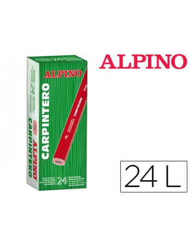 Lapices alpino carpintero caja de 24 unidades