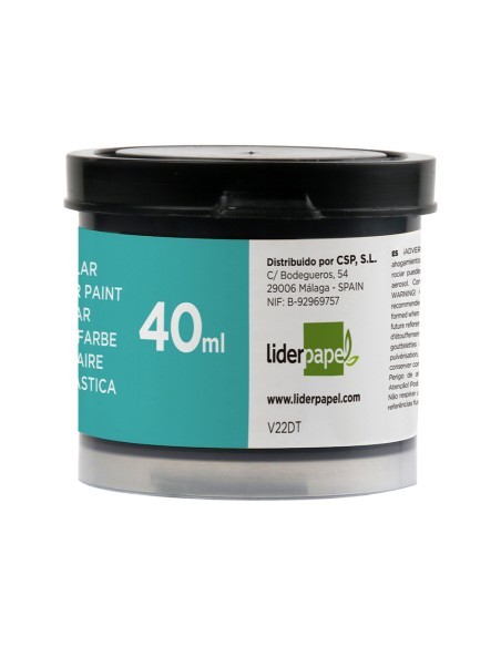 Tempera liderpapel escolar 40 ml negro