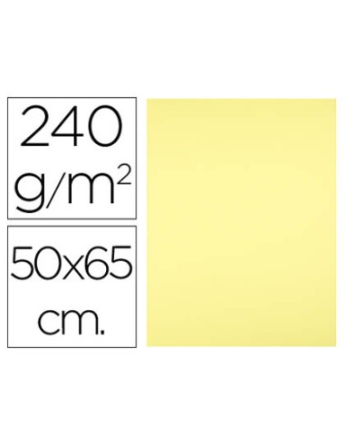 Cartulina liderpapel 50x65 cm 240 g m2 amarillo medio