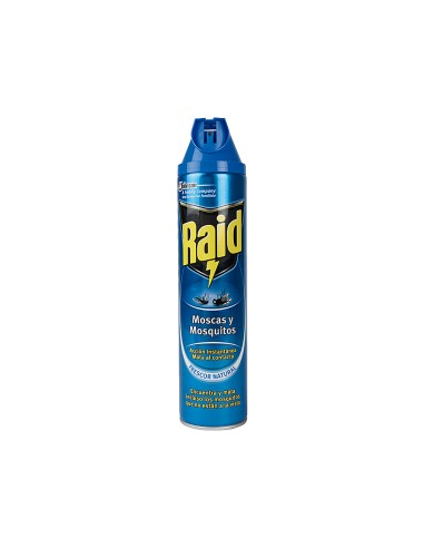 Insecticida raid spray moscas y mosquitos bote de 600 ml