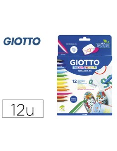 Rotulador giotto decor textile para camisetas 12 colores