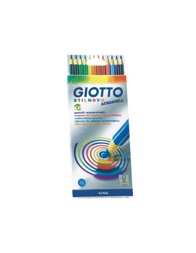 Lapices de colores giotto stilnovo acuarelables caja de 12 colores surtidos