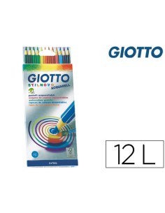 Lapices de colores giotto stilnovo acuarelables caja de 12 colores surtidos