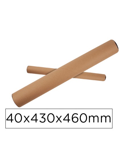 Tubo de carton apli portadocumentos tapa plastico 40x430x460 mm