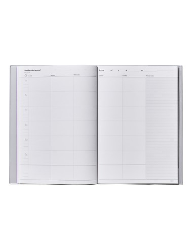 Cuaderno de programacion additio a4 plan mensual y programacion semanal del curso sin fechas