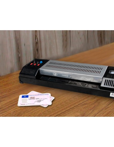 Bolsa de plastificar q connect 110 x 230 mm 125 mc carnet de conducir caja de 100 unidades