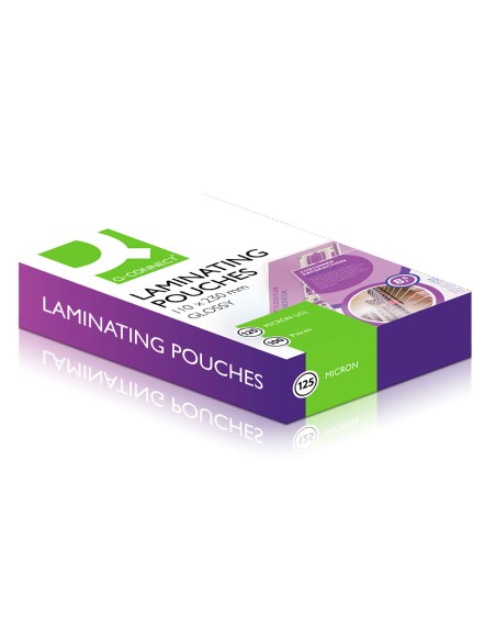 Bolsa de plastificar q connect 110 x 230 mm 125 mc carnet de conducir caja de 100 unidades Bolsa de plastificar q connect 110 x 230 mm 125 mc carnet de conducir caja de 100 unidades