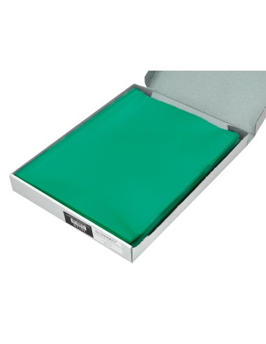 Carpeta dossier unero plastico q connect din a4 120 micras verde caja de 100 unidades