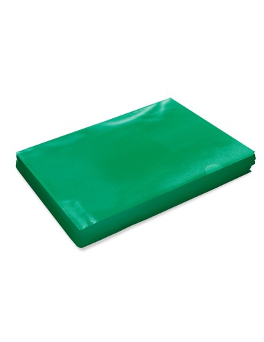 Carpeta dossier unero plastico q connect din a4 120 micras verde caja de 100 unidades