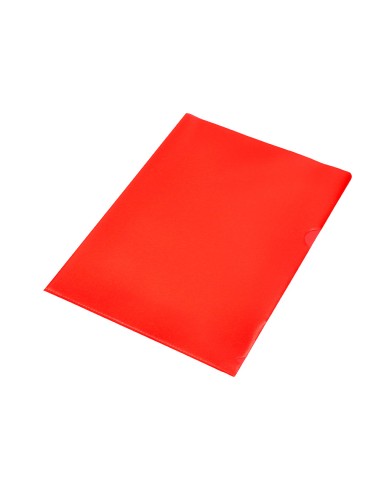 Carpeta dossier unero plastico q connect din a4 120 micras roja caja de 100 unidades