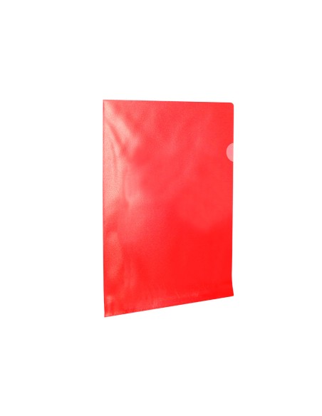 Carpeta dossier unero plastico q connect din a4 120 micras roja caja de 100 unidades