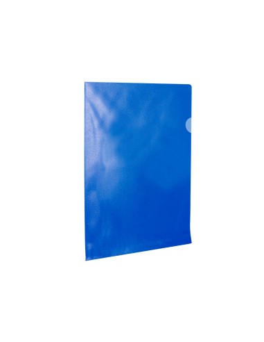Carpeta dossier unero plastico q connect din a4 120 micras azul caja de 100 unidades