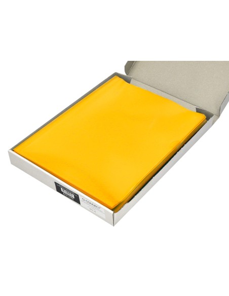 Carpeta dossier unero plastico q connect din a4 120 micras amarilla caja de 100 unidades