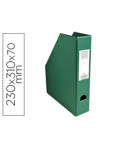 Revistero exacompta pvc lomo 70 mm color verde 230x310x70 mm